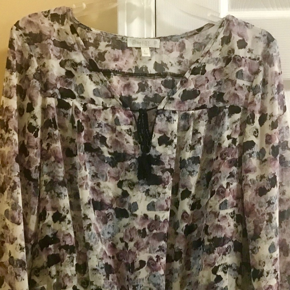 Blouse w/banded waist